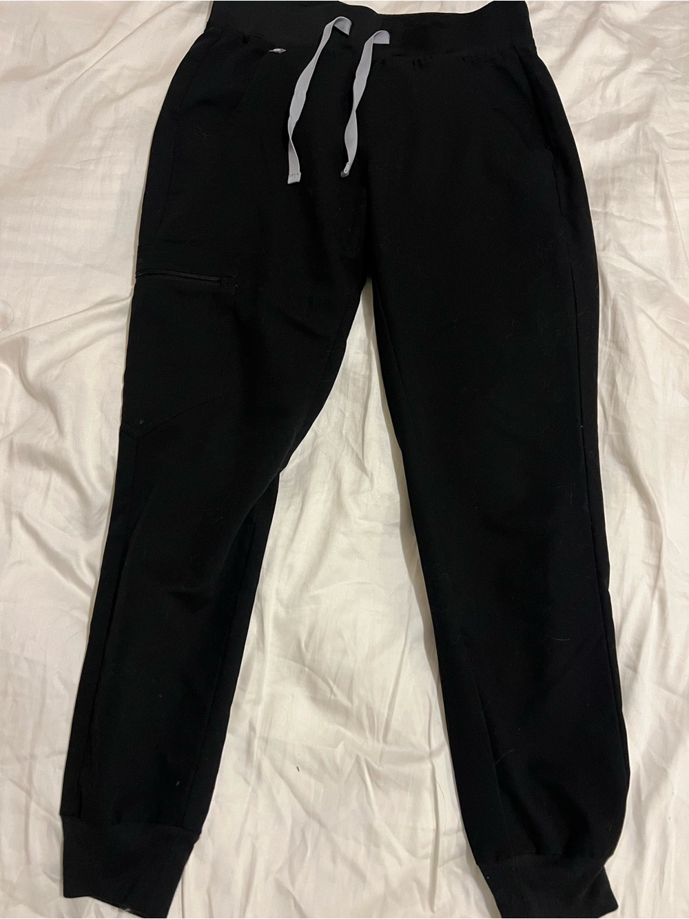 FIGS Technical Collection Black Slim Jogger Scrub Pants XXS Petite